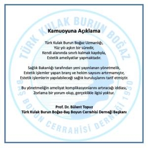 Kamuoyuna Açıklama